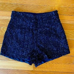 Tobi black sequin shorts